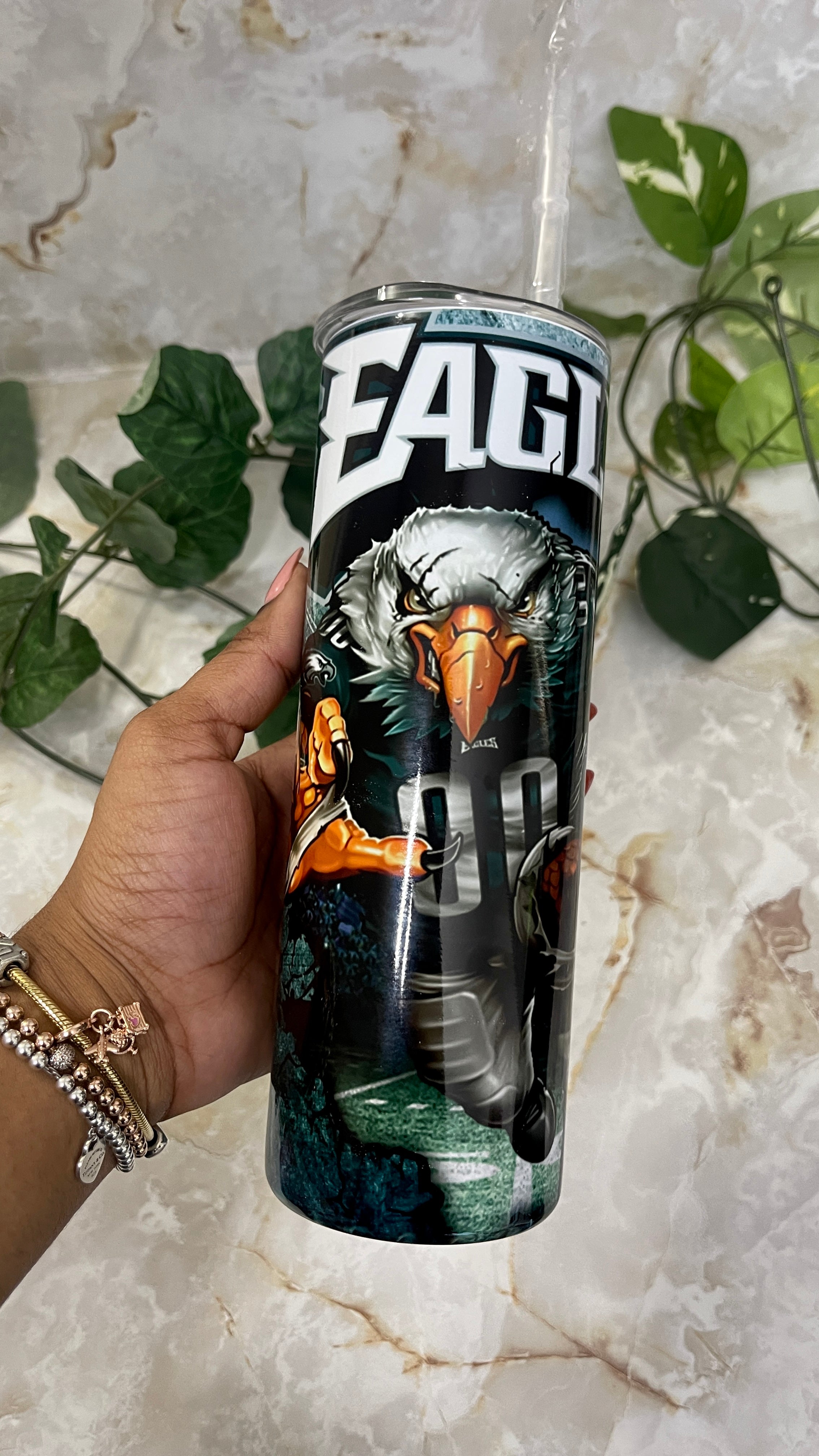 Philadelphia Eagles 20oz. Letterman Tumbler