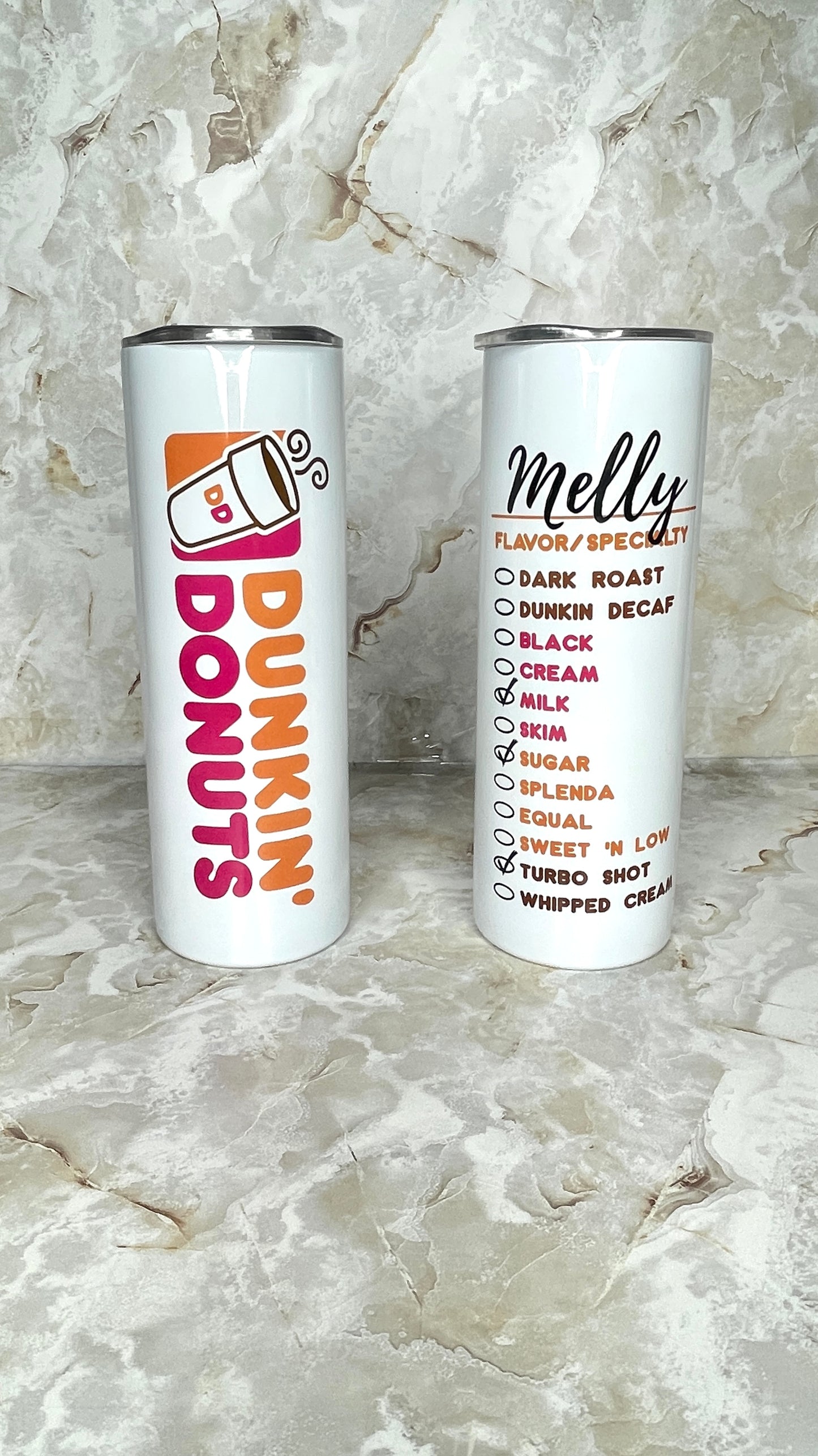 Dunkin Donuts Inspired Reusable Cup