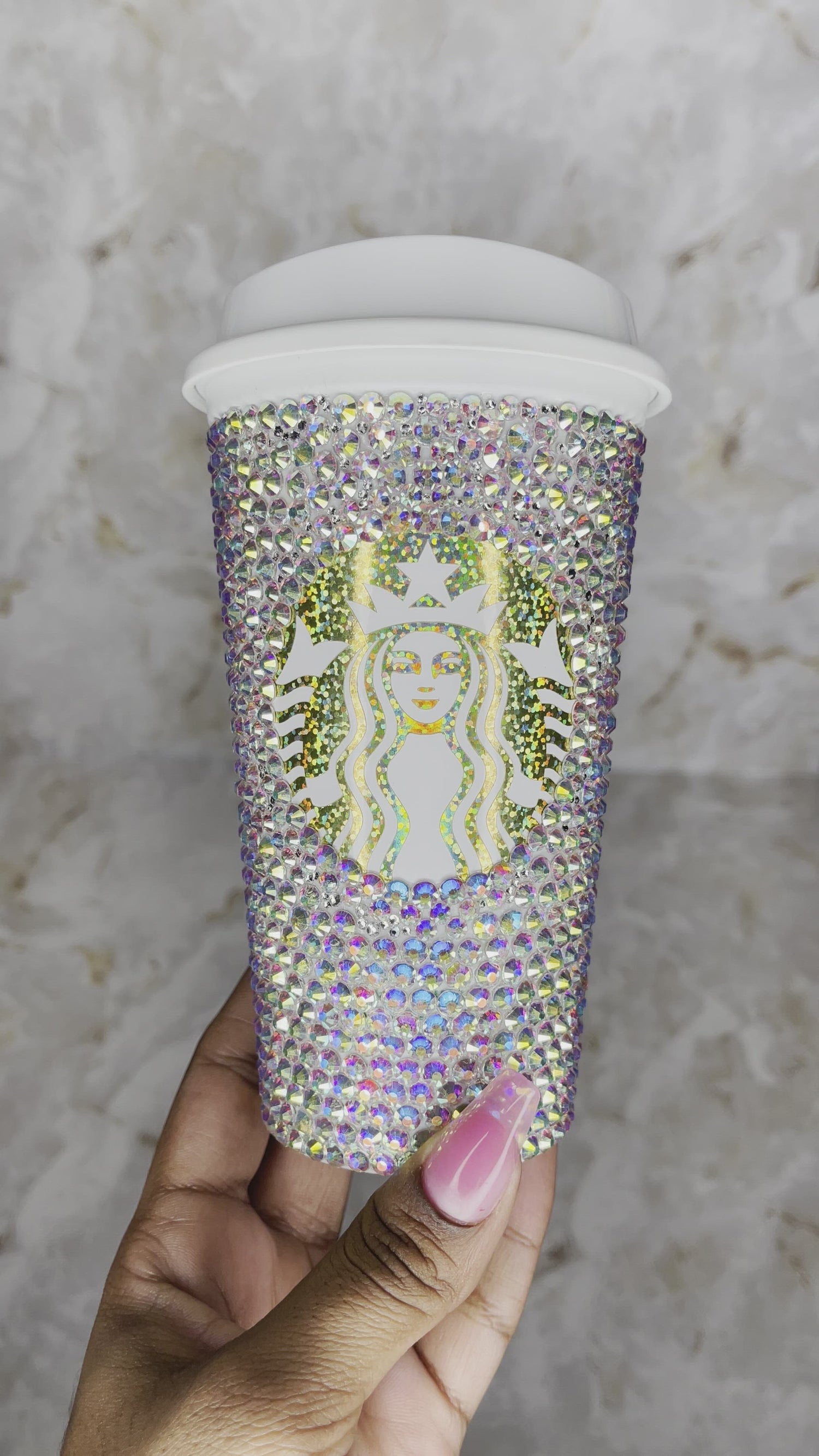 Starbucks Bling Hot Cup l Starbucks Rhinestone Hot Cup l Custom Bling –  Melas Nation